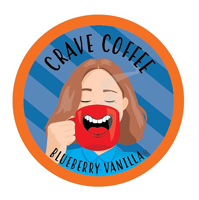 Crave Beverages Flavored Coffee Pods Sampler, Compatible with 2.0 K-Cup Brewers, Assorted Variety Pack