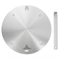 Heat Diffuser Plate, Grouarty Stainless Steel Cooking Induction Adapter Simmer Plate for Electric Gas Glass Cooktop Hob Ring, Induction Cooktop Converter Plate With Handle 9.45inch