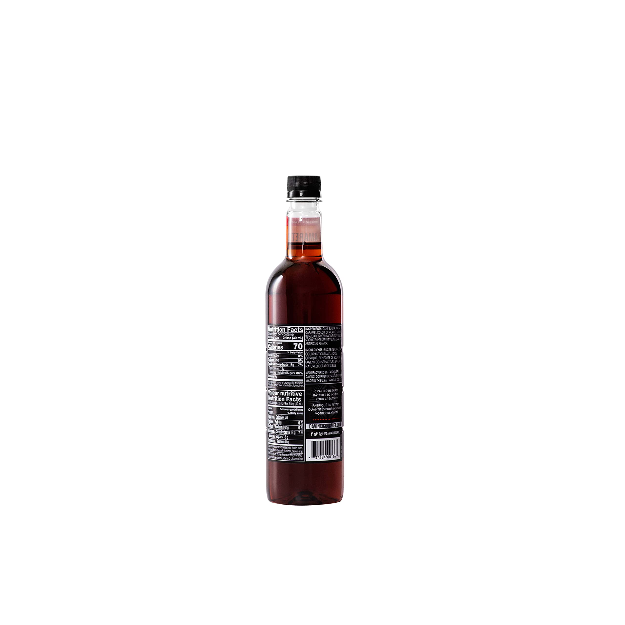 DaVinci Gourmet Classic Amaretto Syrup, 25.4 Fluid Ounces (Pack of 1)