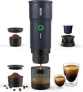 Portable Electric Espresso Machine, Ground Coffee & Capsule, Self-Heating, 20 Bar 12V Mini Car Travel Coffee Maker with 9000mAh Battery-Ideal for Camping, RV, Hiking, Office