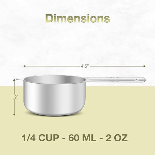 1PCS 1/4Cup (60ml, 2oz) Measuring Cup, Etched Inner Scale Measure Scoop
