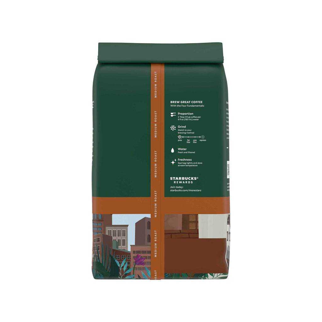 Starbucks Whole Bean Coffee, Medium Roast Coffee, Pike Place Roast, 100% Arabica, 1 bag (18 oz)