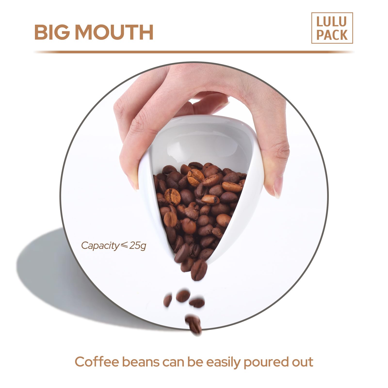 Lulupack Coffee Bean Dosing Cup & 20ml Spray Bottle, Espresso Accessories