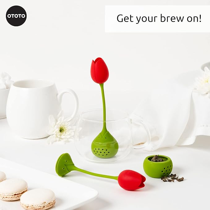 OTOTO Cute Tea Infuser - Loose Leaf Tea Steeper, Tea Accessories, Tea Diffusers, Tea Strainers, Cute Gifts, Tea Gift Set, Kitchen Gifts Cooking Gadgets