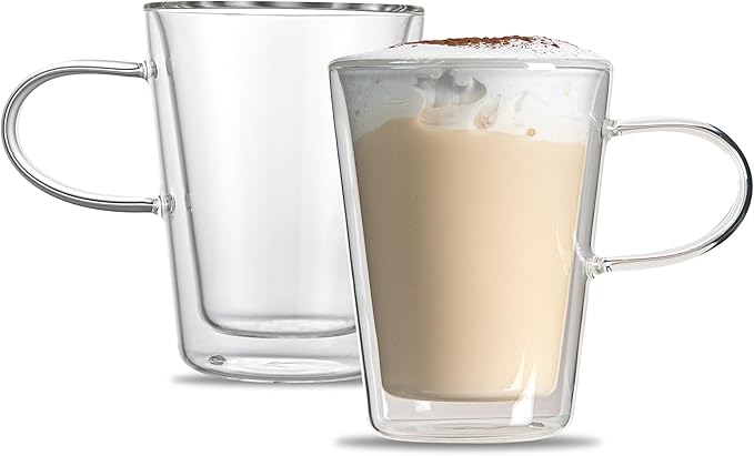 Restaurantware 5 oz Professional Glass Mug, 2 Pack