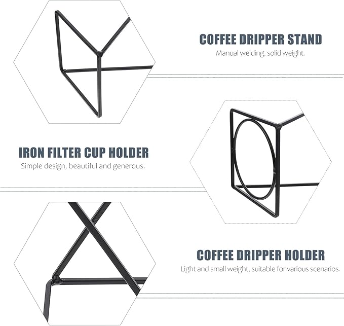 Pour Over Dripper Stand Manual Coffee Filter Maker Pour Over Coffee Holder Filter Cup Holder Tea Strainer Stand for Coffee Beer Drink Maker