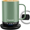 Self Heating Coffee Mug T1-16oz Fast Heating & Ultra Long-Lasting Battery Life, Heated Coffee Mug Up to 149℉ - Touch & App Controlled Coffee Mug, Birthday Gifts for Women and Men
