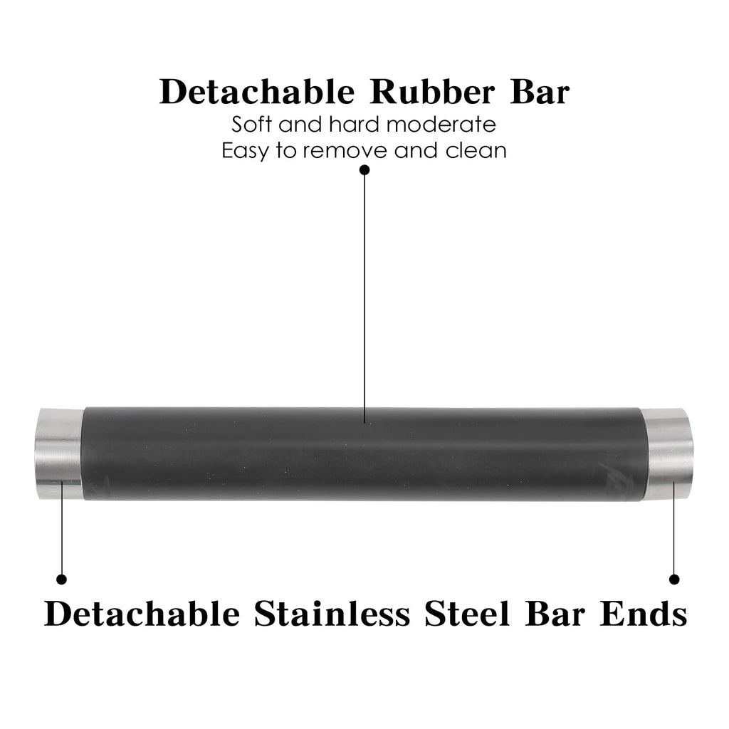 Italian Espresso Tapping Box, Stainless Steel Coffee Grinding Tapping Box, With Detachable Tapping Rod And Anti Slip Rubber Base (Silver-S)