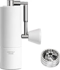 TIMEMORE Chestnut C3S Pro Manual Coffee Grinder, Stainless Steel S2C Conical Burr Coffee Grinder, Hand Coffee Grinder with Foldable Handle, Adjustable Grind Setting for Travel/Camping/Home, White