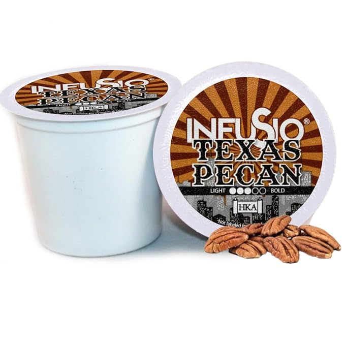 InfuSio Flavored Coffee Pods Variety Pack – 48 Count, 12 Gourmet Medium Roast Dessert-Inspired Blends like Bananas Foster & Crème Brûlée, Compatible with Keurig K-Cup 2.0 Brewers