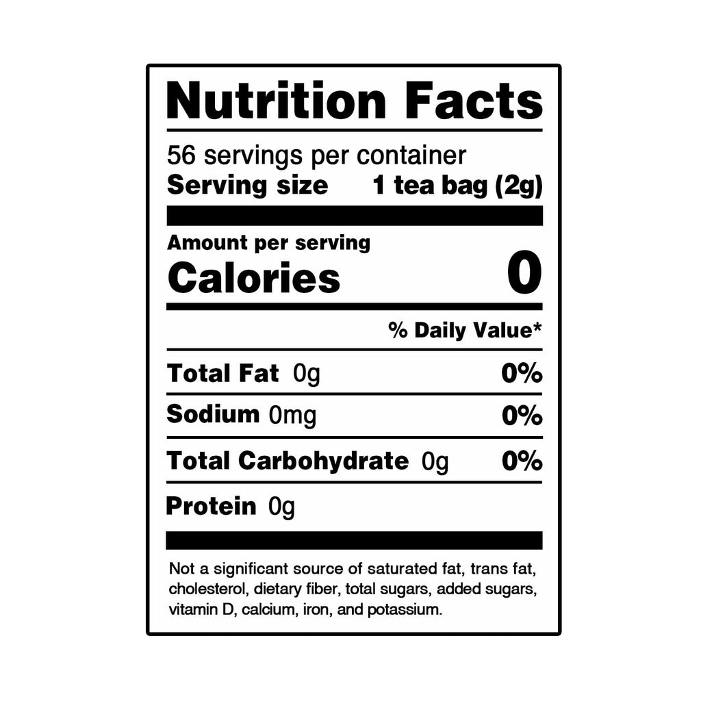 Olvvla - Ginger Tea Bags - 2g X 56 Count - Pure Natural Ginger Root