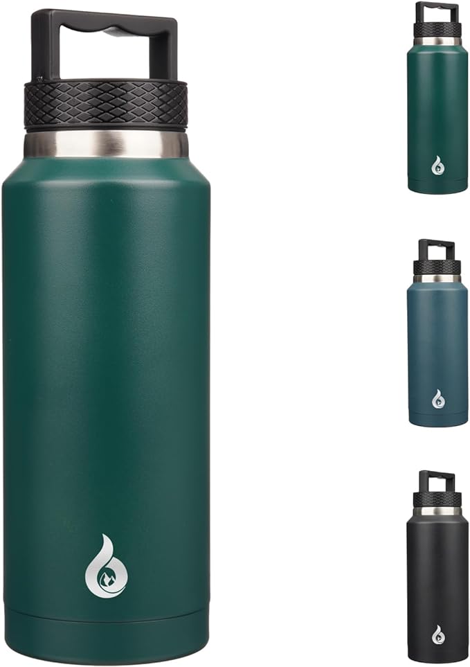 BJPKPK 64oz Insulated Water Bottle, Stainless Steel Vacuum Jug with Handle