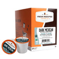 Fresh Roasted Coffee, Organic Dark Mexican K-Cup Pods for Keurig Brewers, Dark Roast, USDA Organic, 3rd Party Tested for Mold, Mycotoxin & Pesticides, Kosher, 24 Count (Pack of 1)