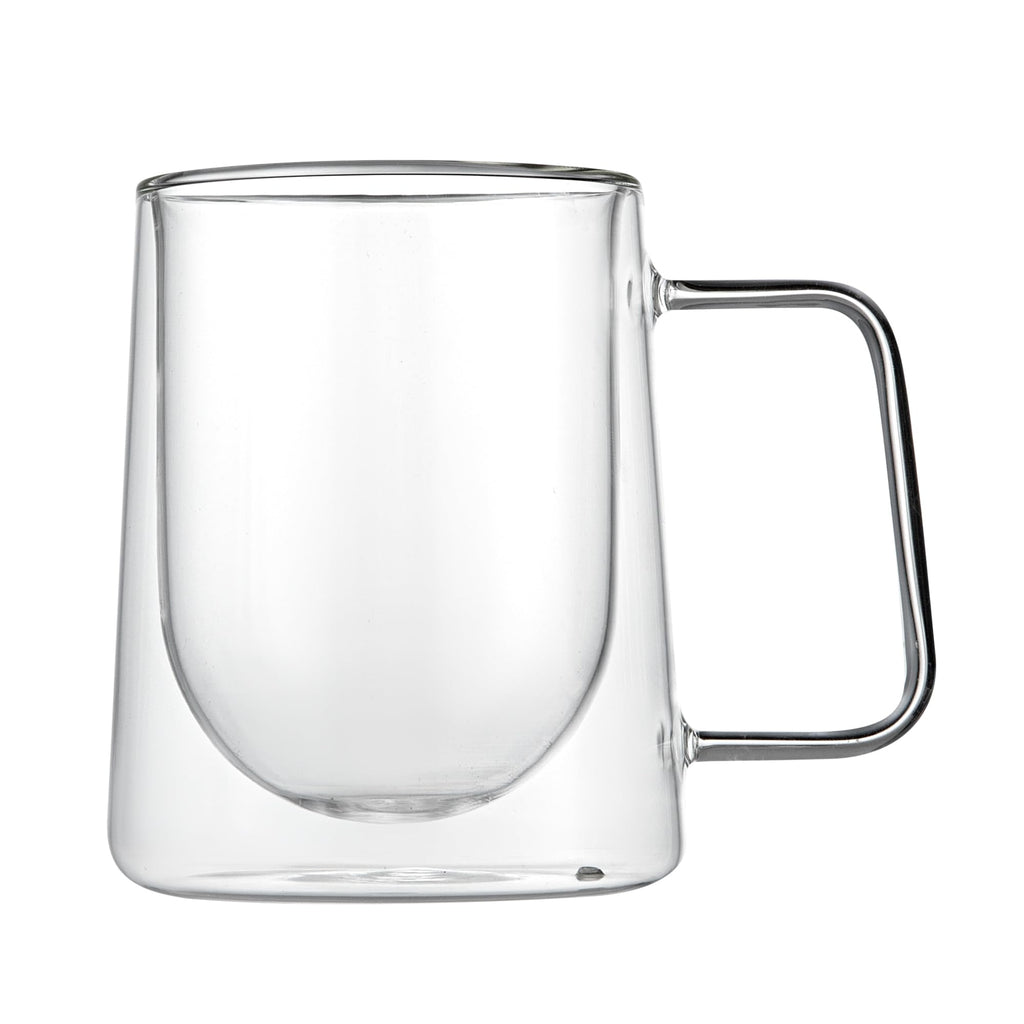 Restaurantware 10 oz Professional Glass Coffee Mug, 2 Pack