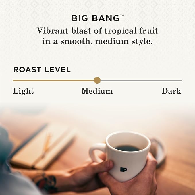 Peet's Coffee, Medium Roast Single Serve Coffee Pods - Big Bang 20 Count (2 Boxes of 10 Pods)