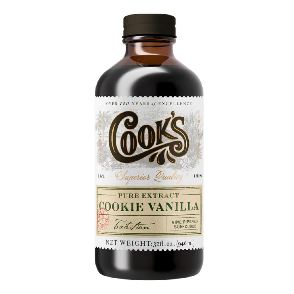Cook's Pure Cookie Vanilla Extract for Cakes & Cookies, 32 oz