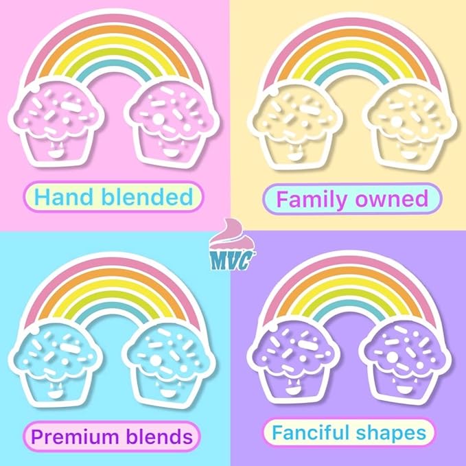 Manvscakes, pink sprinkles, valentines, cake sprinkles, gluten free, cookies, chocolate, fondant, princess topping, ice cream, edible, dessert decoration (Pink Blue)