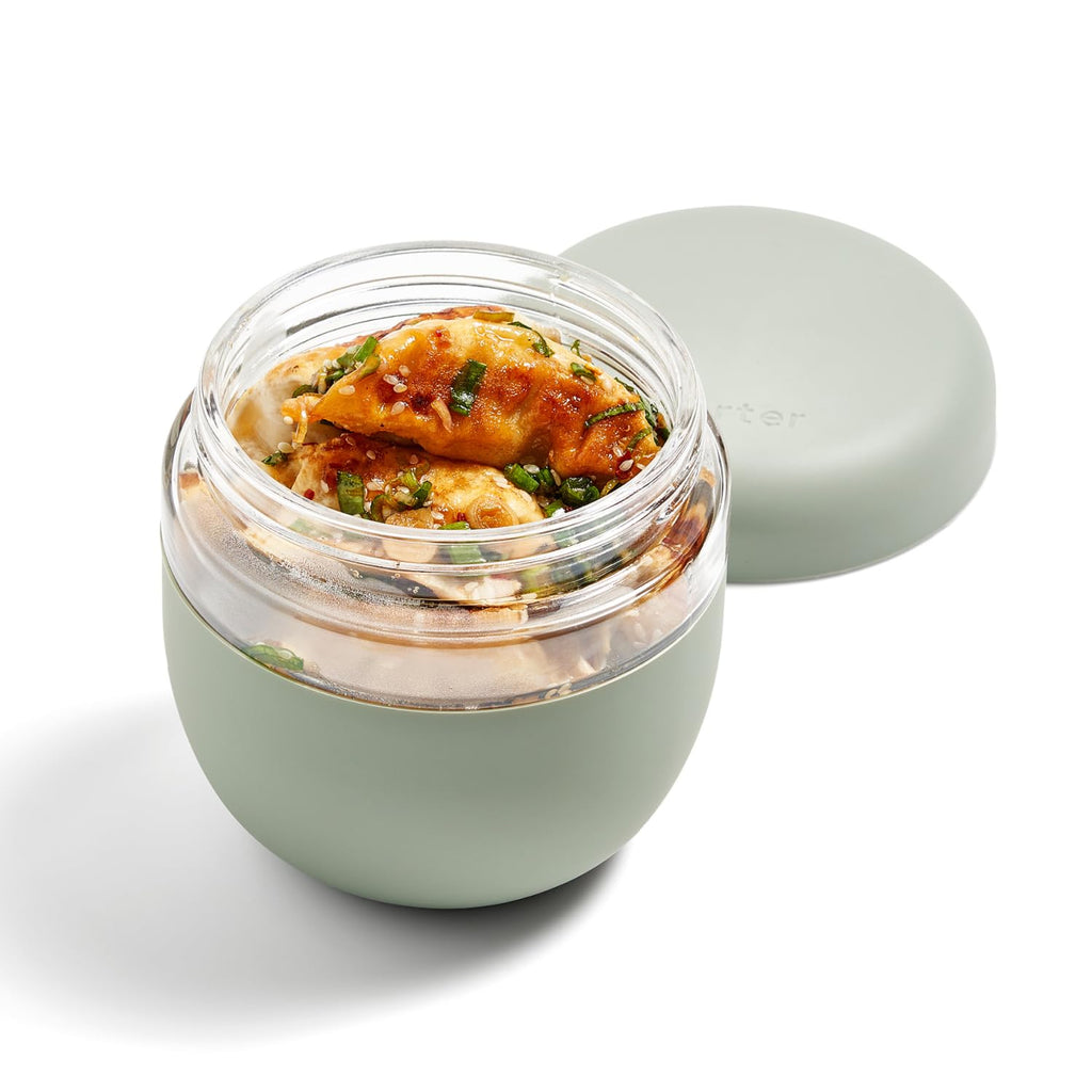 W&P Porter Seal Tight Glass Lunch Bowl Container w/ Lid | Cream 24 Ounces | Leak & Spill Proof, Soup & Stew Food Storage, Meal Prep, Airtight, Microwave and Dishwasher Safe, BPA-Free
