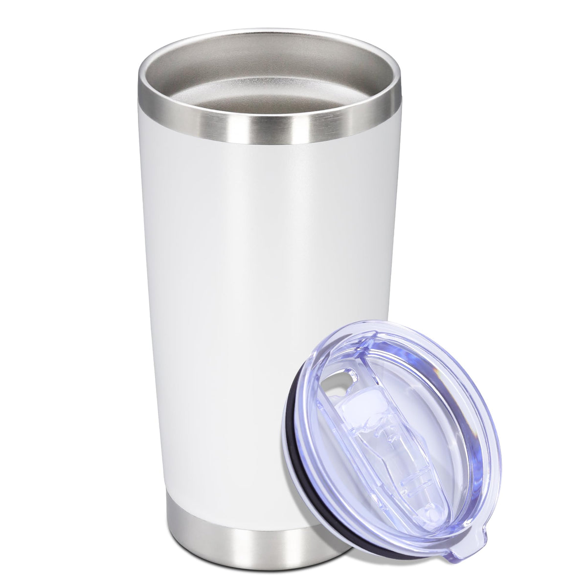 20 oz Tumbler Insulated Tumblers Stainless Steel Coffee Mug,Black 12PCS