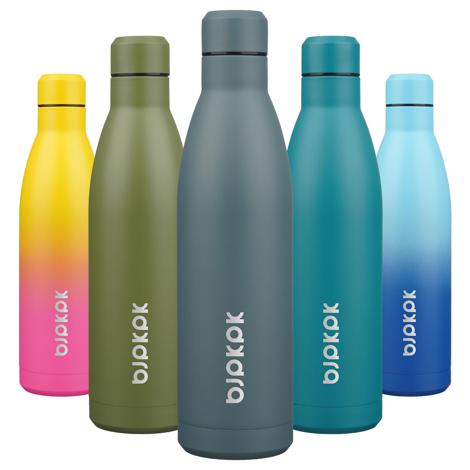 BJPKPK 25 oz Insulated Stainless Steel Water Bottle, Metal Sports Flask