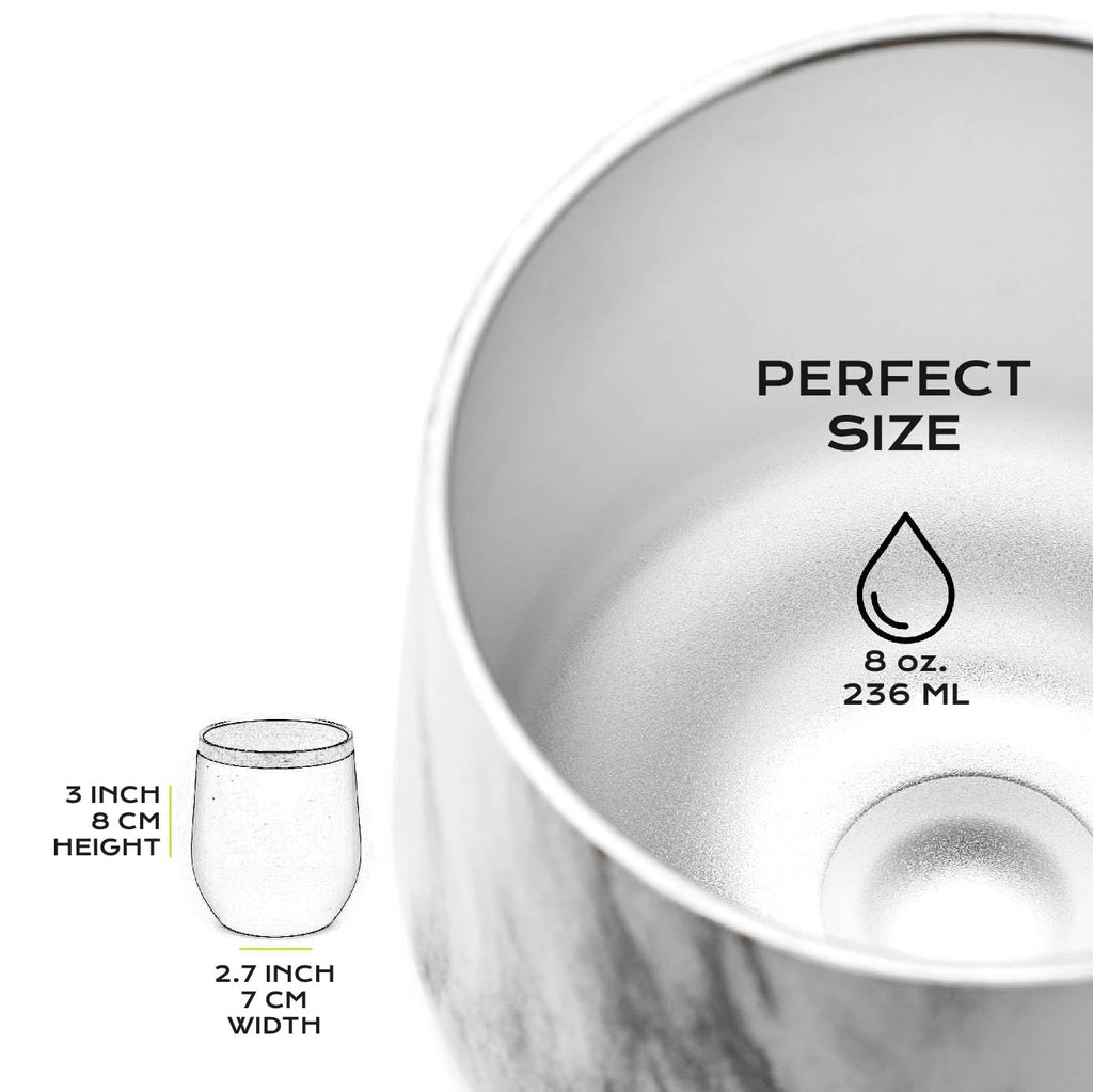 BALIBETOV 5-Piece Large Yerba Mate Cup and Bombilla Kit – Yerba Mate Gourd with Lid, 2 Bombilla Mate Straws, Cleaning Brush, Double-Wall Stainless Steel Mate Cup Set