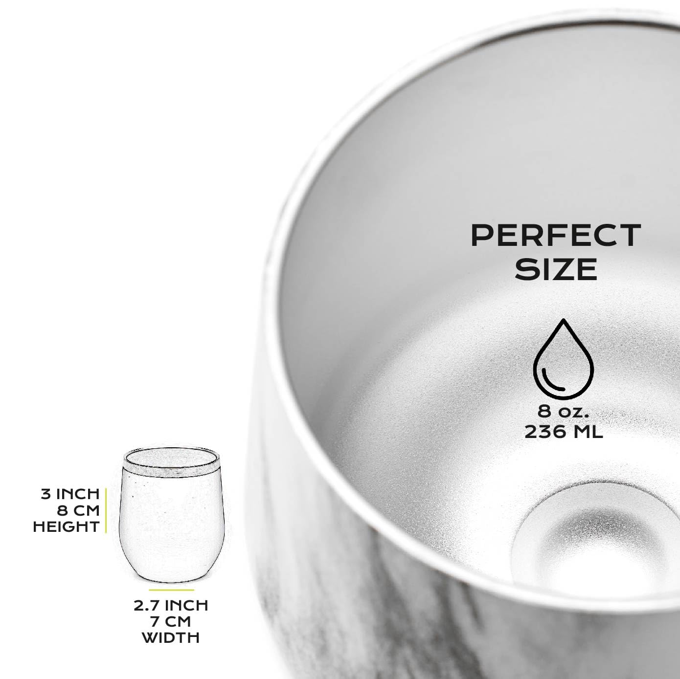 BALIBETOV 5-Piece Large Yerba Mate Cup and Bombilla Kit – Yerba Mate Gourd with Lid, 2 Bombilla Mate Straws, Cleaning Brush, Double-Wall Stainless Steel Mate Cup Set