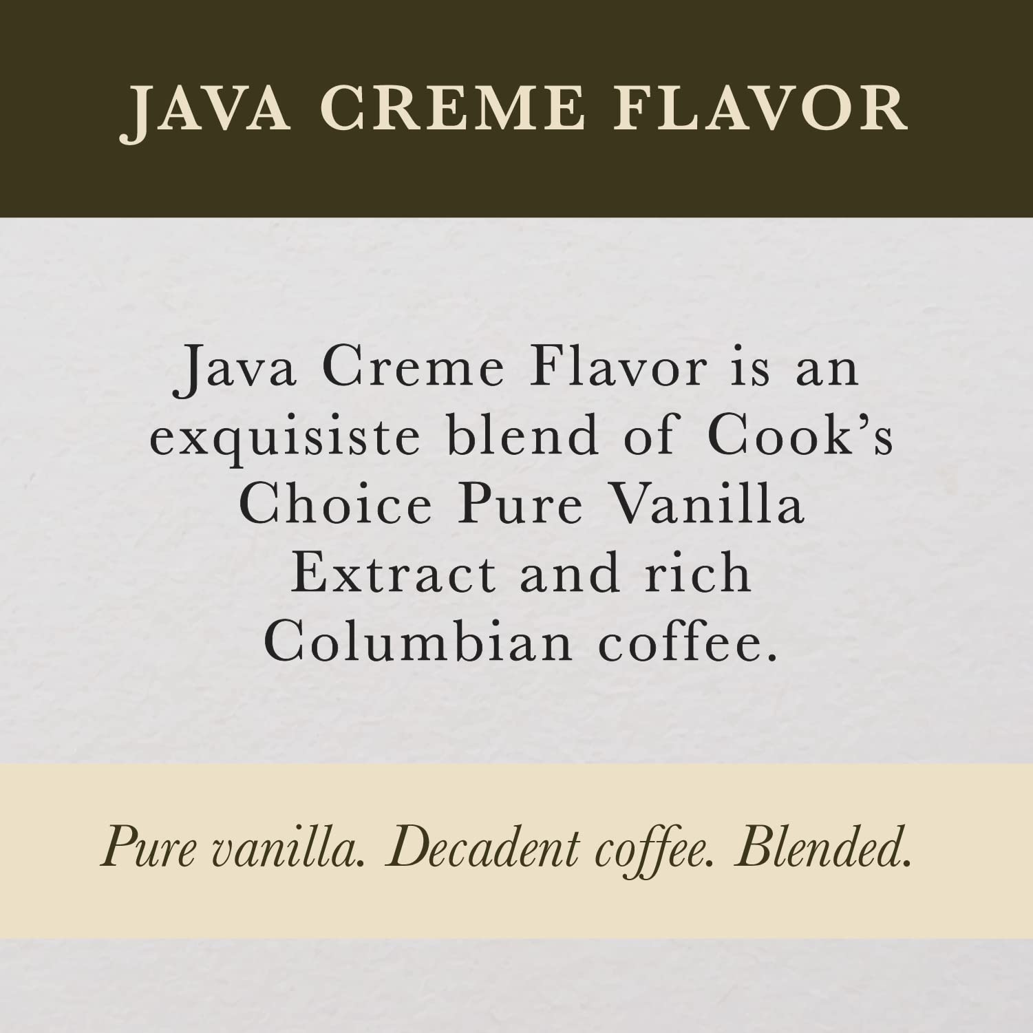Cook's Java Creme Flavor for Coffee & Baking, 16 oz