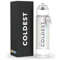 Coldest Insulated Water Bottle with Straw Lid - Stainless Steel Metal Insulated Bottle for Men & Women (Cosmic Ice Glitter, 24 oz)