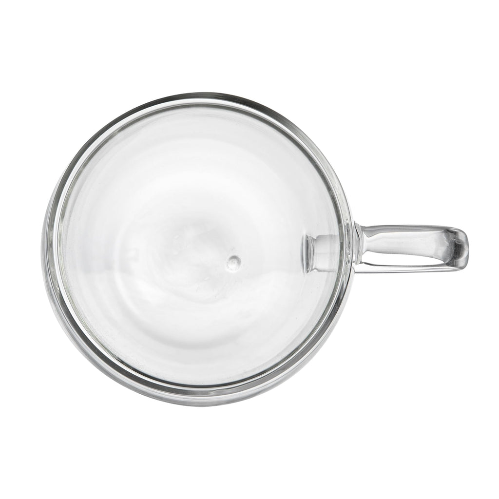 Restaurantware 8 oz Professional Glass Coffee Cup, 2 Pack