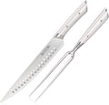 Cangshan HELENA Series German Steel Forged 2-Piece Carving Set (White)