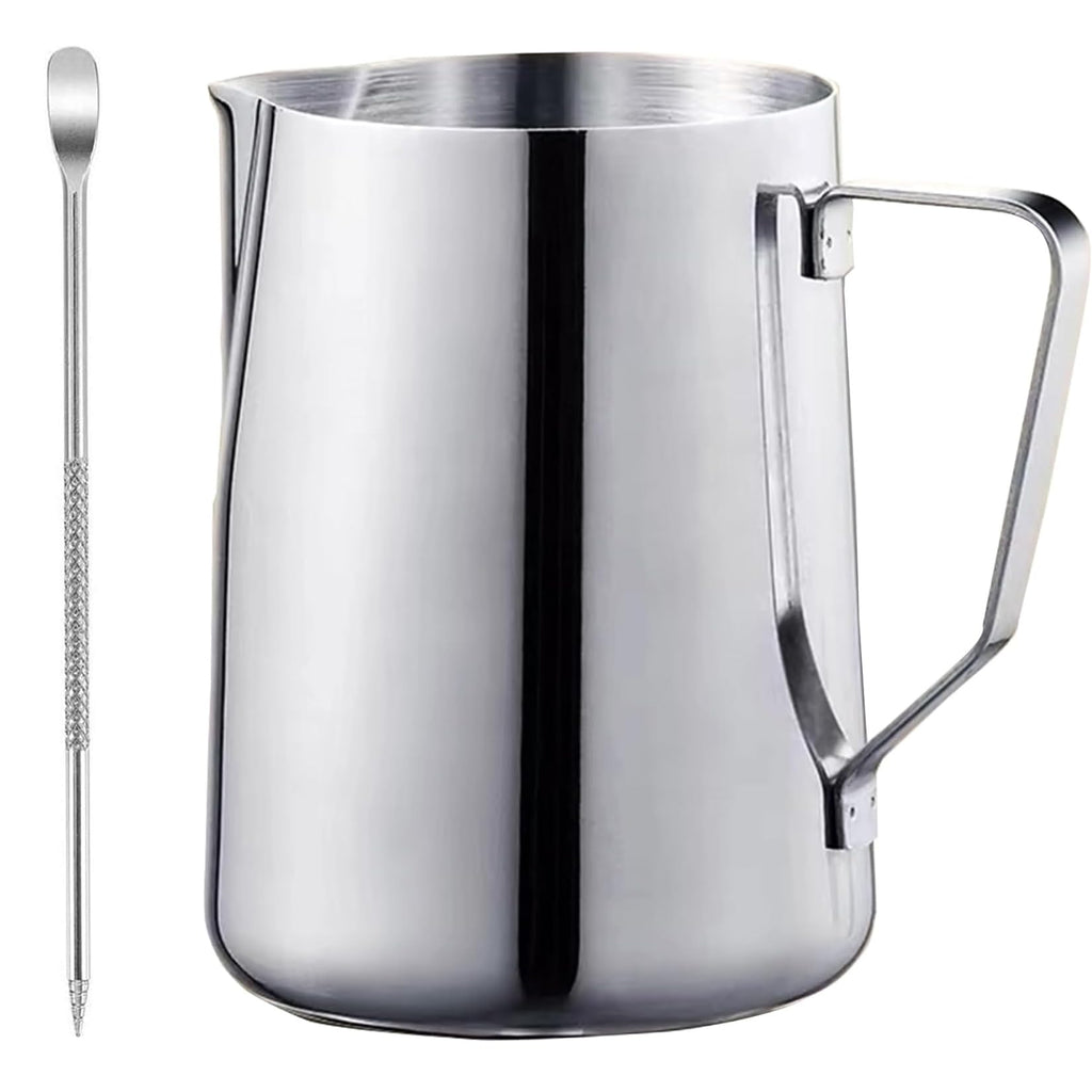 50oz Milk Frothing Pitcher, Stainless Steel Espresso Steamer Frother Cup