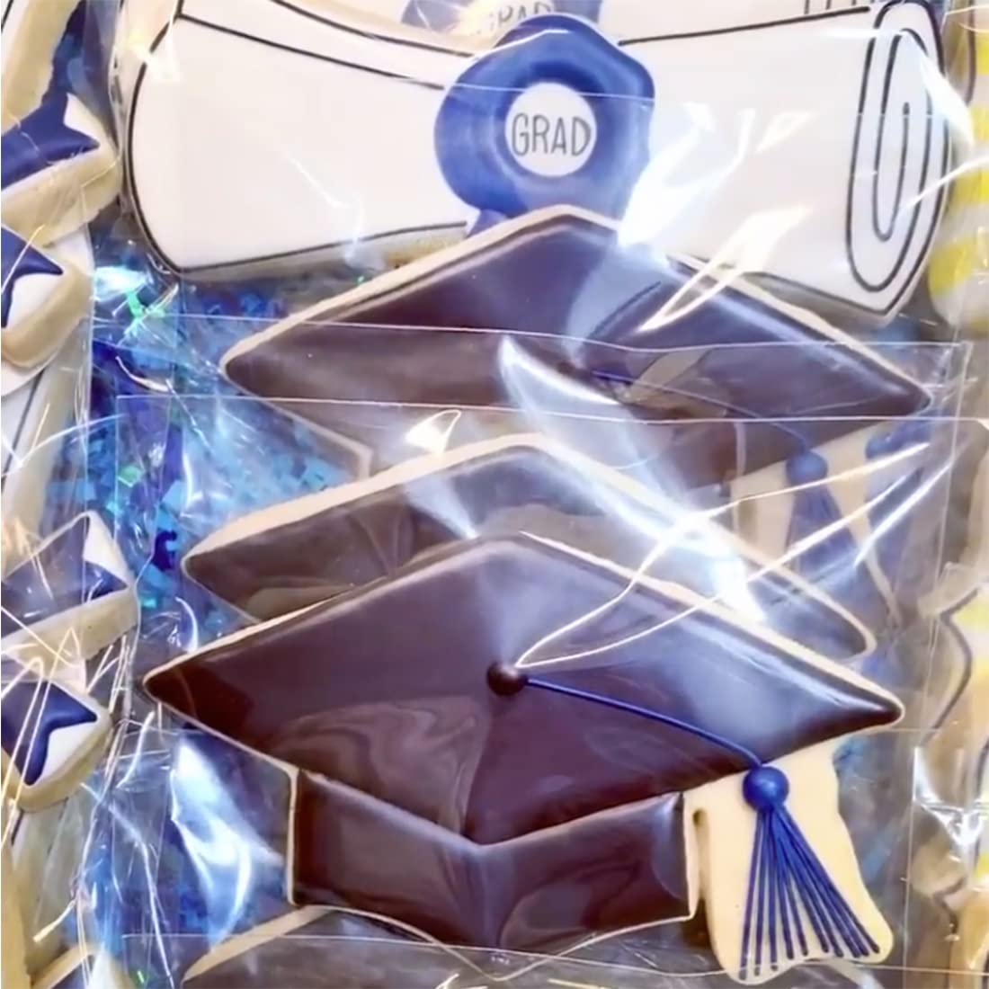 Kanehosi Graduation Cookie Cutters 6Pcs for Celebration Kitchen Baking