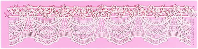 Embossing Lace Fondant Molds, Flower Cake Lace Molds, Silicone Molds for Cake Decorating Tool, Cake Lace Mats