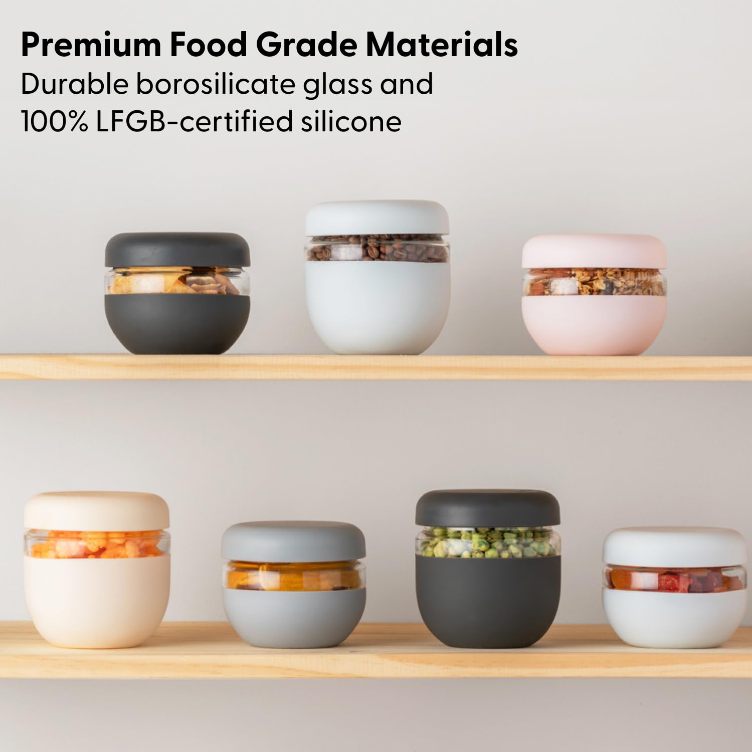 W&P Porter Seal Tight Glass Lunch Bowl Container w/ Lid | Cream 24 Ounces | Leak & Spill Proof, Soup & Stew Food Storage, Meal Prep, Airtight, Microwave and Dishwasher Safe, BPA-Free