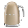 SMEG 50's Retro Style Electric Water Kettle with Automatic Shutoff, Removable Base, and Water Indicator, KLF03BLUS, Black