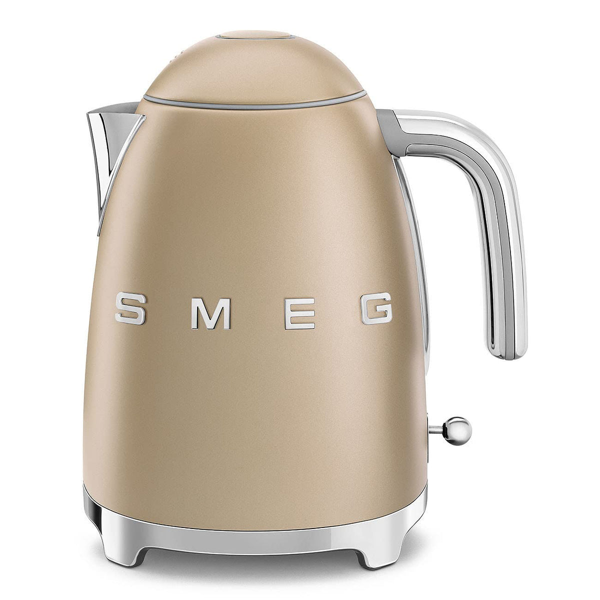 SMEG 50's Retro Style Electric Water Kettle with Automatic Shutoff, Removable Base, and Water Indicator, KLF03BLUS, Black