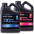 POURLA Ultra Heat Resistant Epoxy Resin Kit, 64 oz, 1:1 Mix, 195°F HDT
