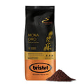 Bristot Moka Oro Ground Coffee – Italian Espresso – Medium Roast – Notes of Spices, Caramel & Sandalwood – For Moka, French Press, Pour Over – 8.8oz (250g)