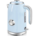 SUSTEAS 57oz Electric Kettle with Thermometer, Hot Water Pot, Retro Yellow