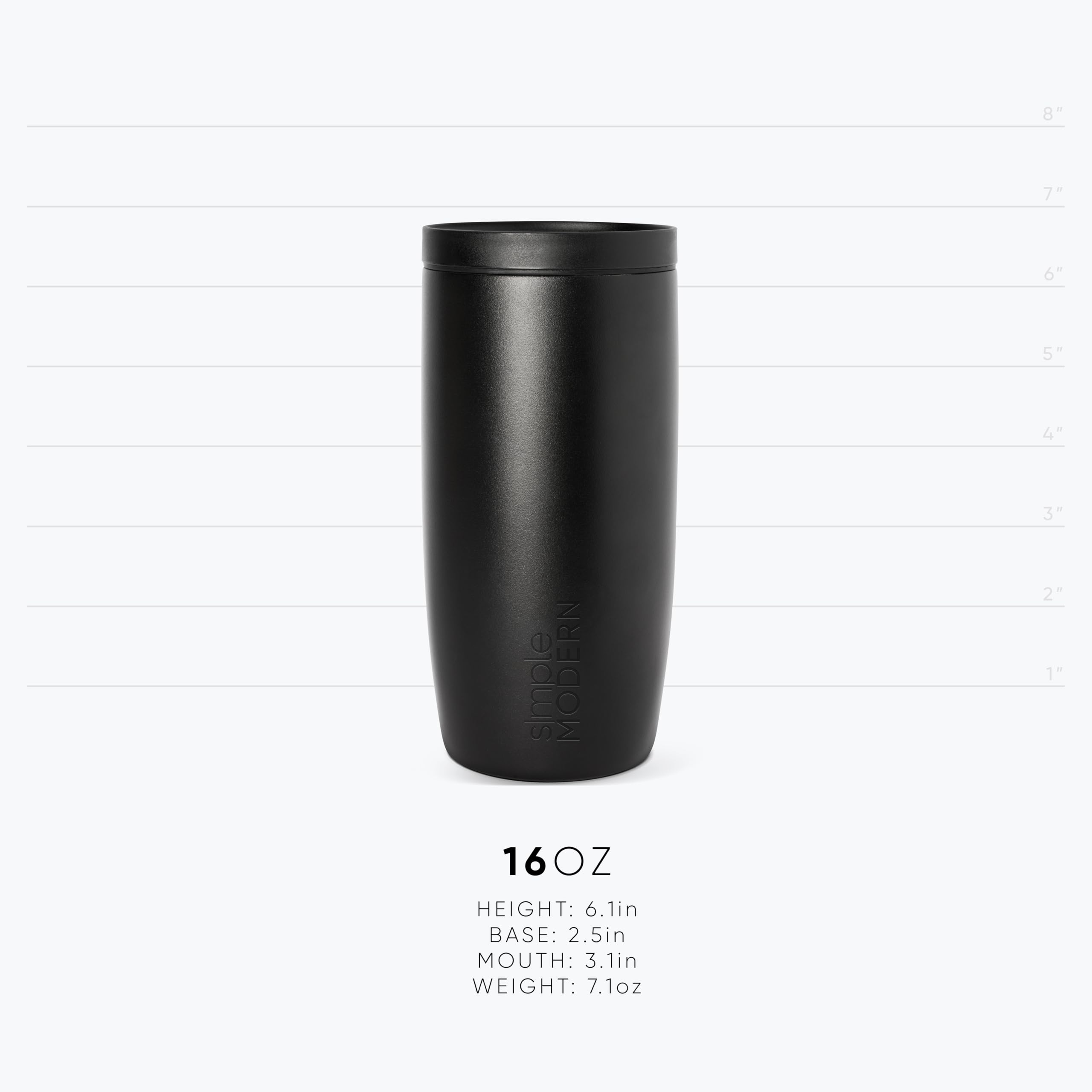 Simple Modern Insulated Travel Coffee Mug 360° Lid | 16oz | Terrazzo