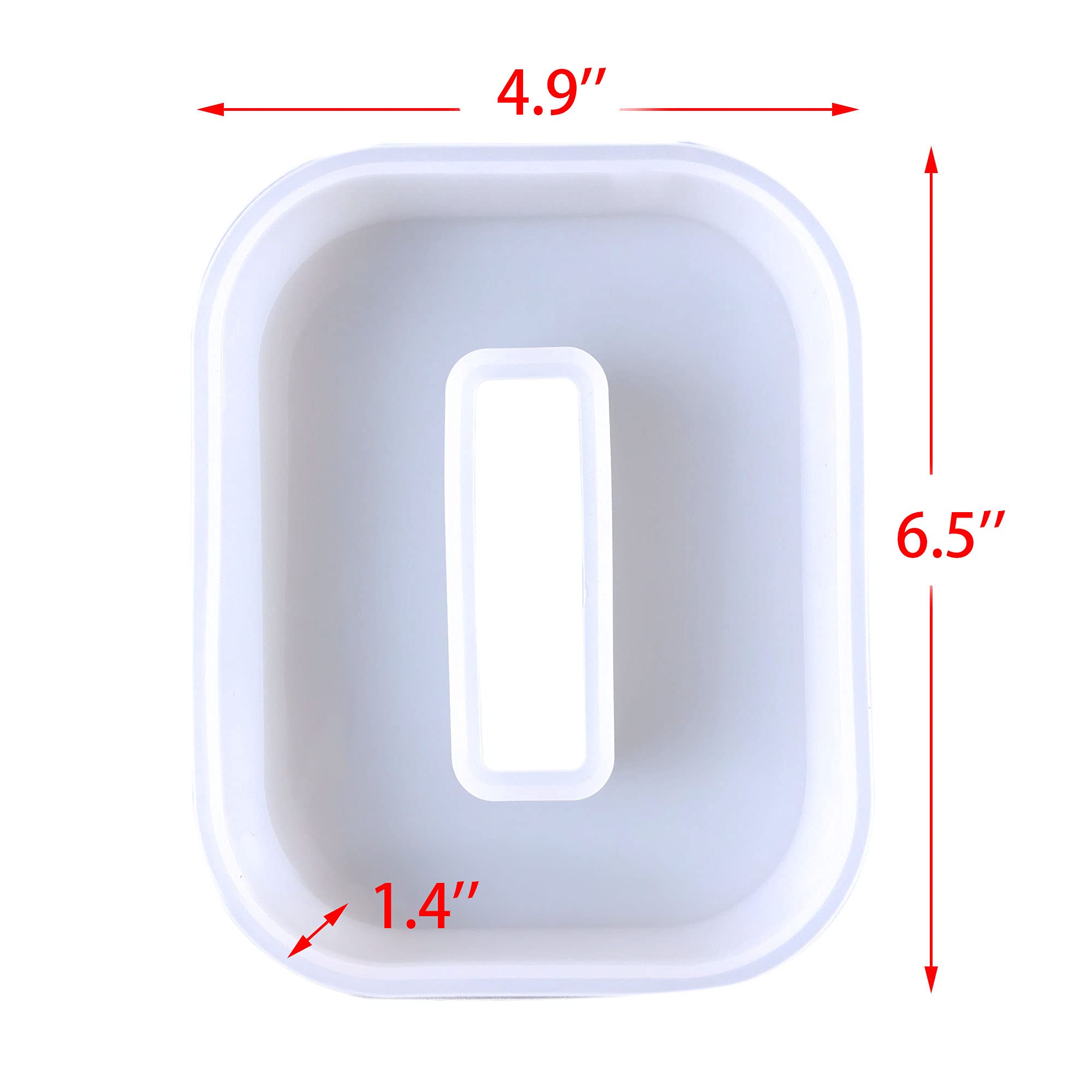 ESEDAGE 6 inch 26 Pack English Alphabet Silicone Letter Mold - Capital & Large Letter Resin Casting Mold