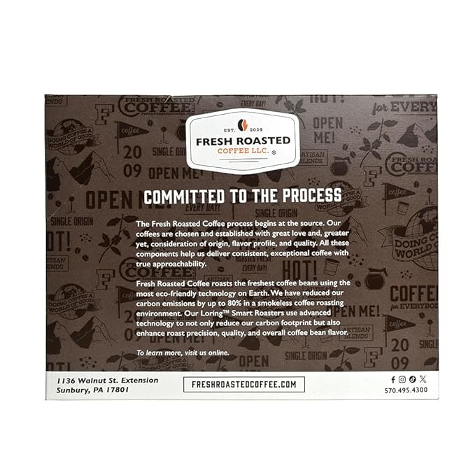 Fresh Roasted Coffee, Kenya AA, Med-Dark Roast, 72 Pods for K Cup Brewers