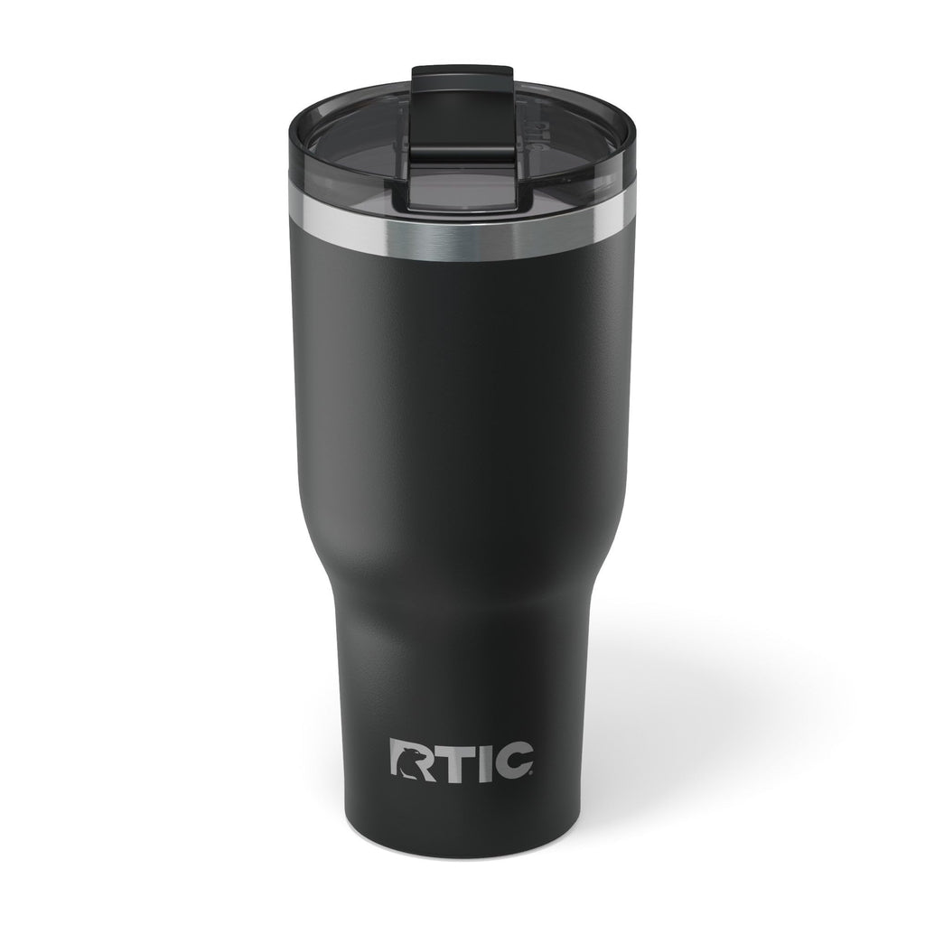 RTIC 40oz Essential Tumbler with Lid, Ceramic Lined, Black