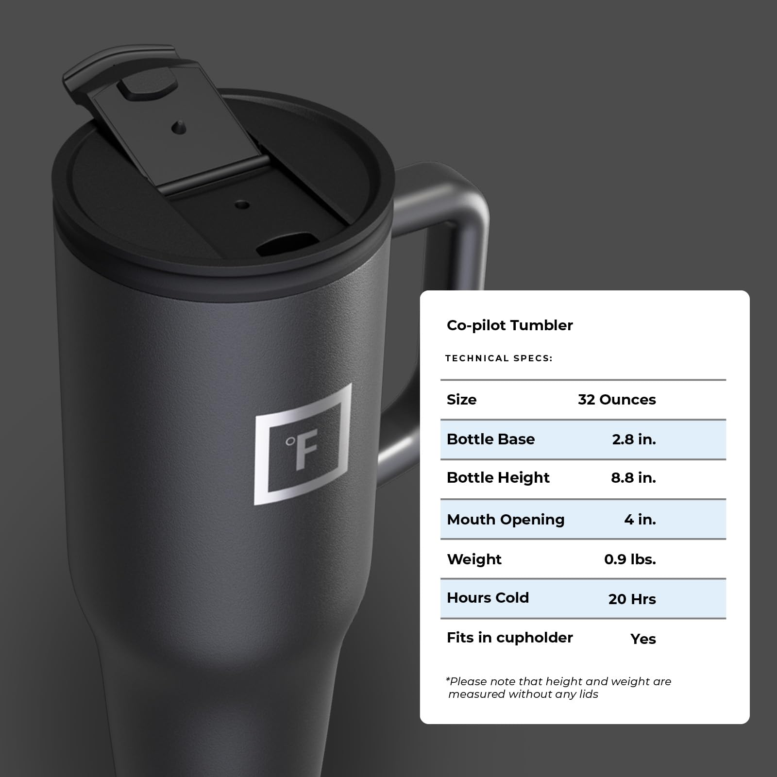 IRON °FLASK 32 oz Co-Pilot Insulated Travel Mug