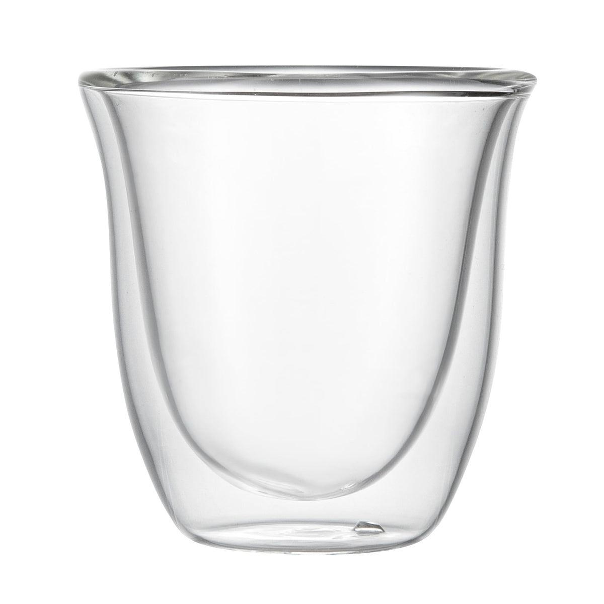 Restaurantware Glass Espresso Cups 5 Count 12 Ounces Borosilicate Double Wall Glass Coffee Mugs Insulated Clear Tea Drinkware for Hot or Cold Beverages