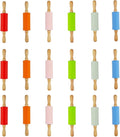18 Pack Small Rolling Pin for Kids, 9 Inch Kids Rolling Pin for Home Kitchen (6 colors)