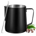 Milk Frothing Pitcher, 350ml/600ml (12oz/20oz) Milk Frother Cup Stainless Steel Jug Steaming Pitcher, Milk Coffee Cappuccino Latte Art Barista Steam Pitchers Milk Jug Cup with Decorating Pen