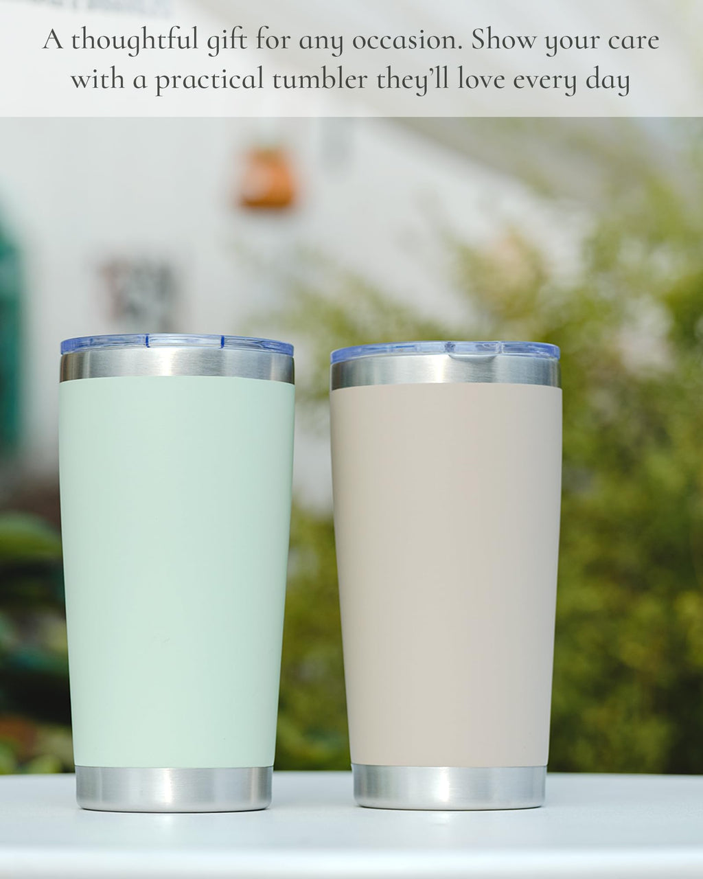 UIRZOTN 20oz Travel Coffee Tumbler, Insulated Travel Mug, Peri 8 Pack