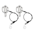 uxcell 2 Pcs Quick Release Pin, 5/16" x 0.5"(Dia. x L) Push-Button Ball Locking Pin 304 Stainless Steel Ring Handle Locking Pin with Wire for Audio Bimini Top Marine, Silver