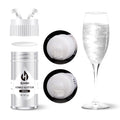 White Edible Glitter – 6g Luster Dust Drink Glitter, Food Grade Shimmer Powder for Cocktails, Cakes, Beverages, Chocolate & Candy